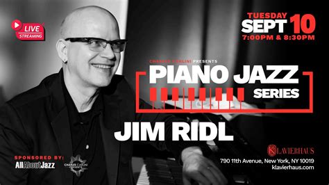 Piano Jazz Series: Jim Ridl at Klavierhaus, September 10.